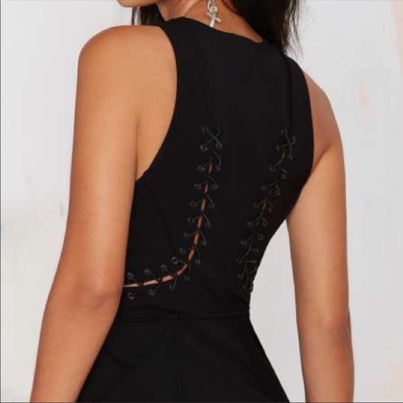 ‼️LAST CHANCE‼️ Nasty Gal Lace Up Bodycon Dress - Picture 3 of 10
